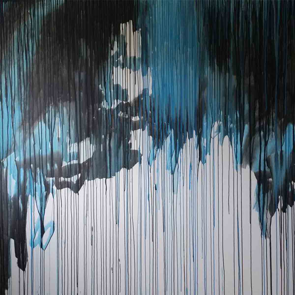 Blue, Black And White