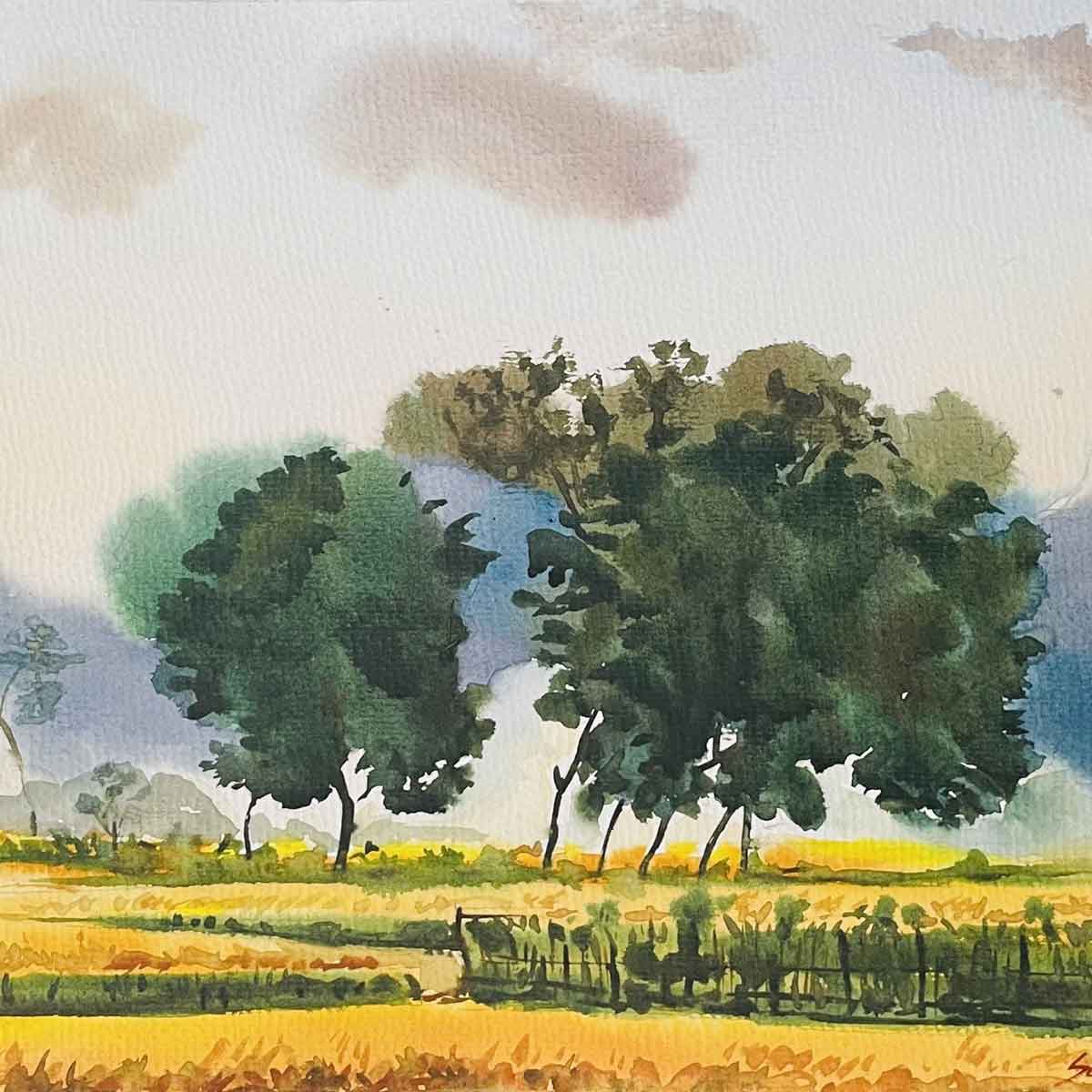 Watercolor Landscape I