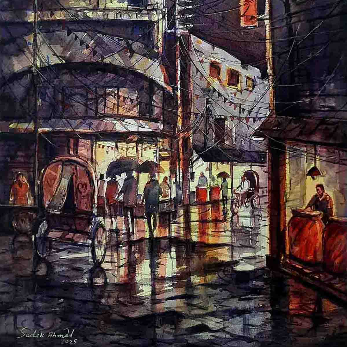 Old Dhaka During Raining