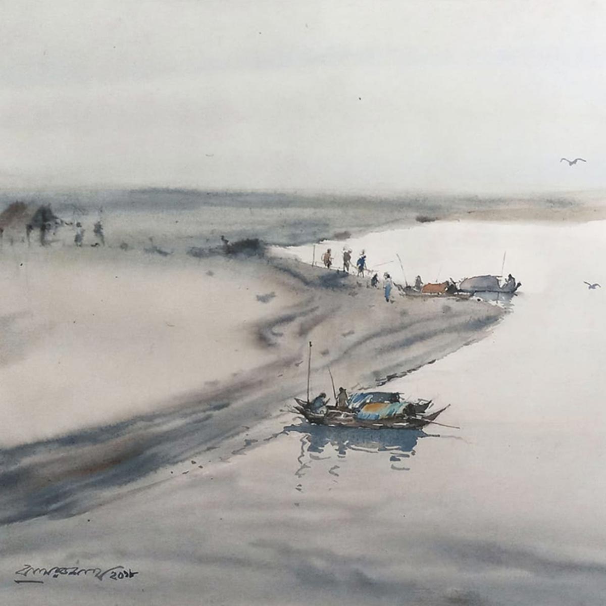 Winter Morning At Meghna River I