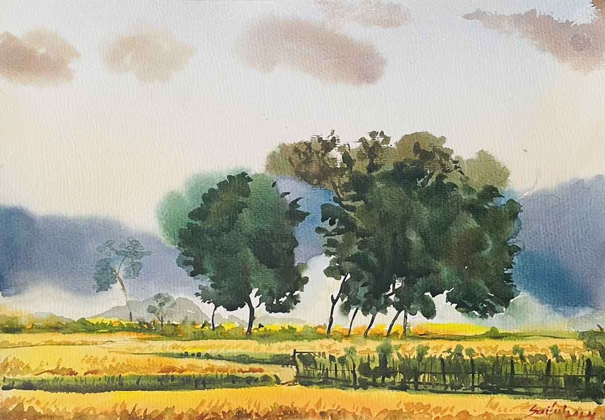 Watercolor Landscape I